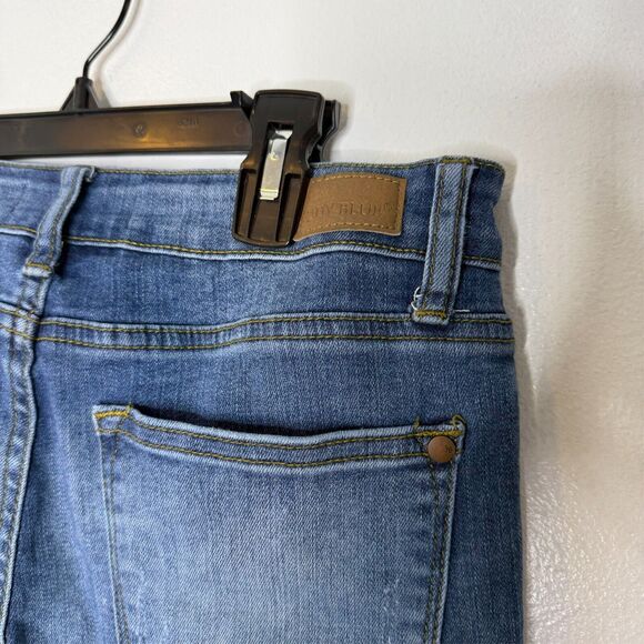 Judy Blue Distressed Skinny Jeans 28 Blue Stretch Mid Rise Casual Trendy - Picture 4 of 7